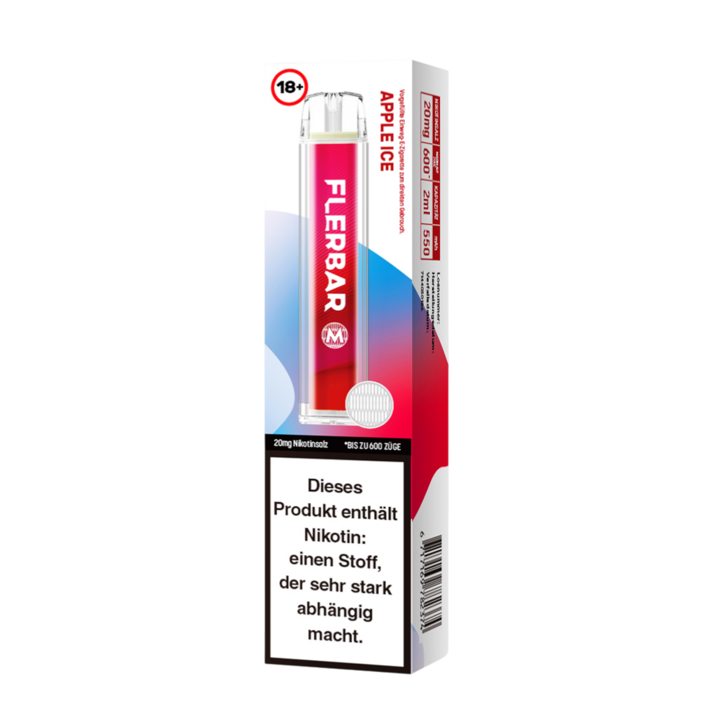 Flerbar Vape - Apple Ice - 20mg