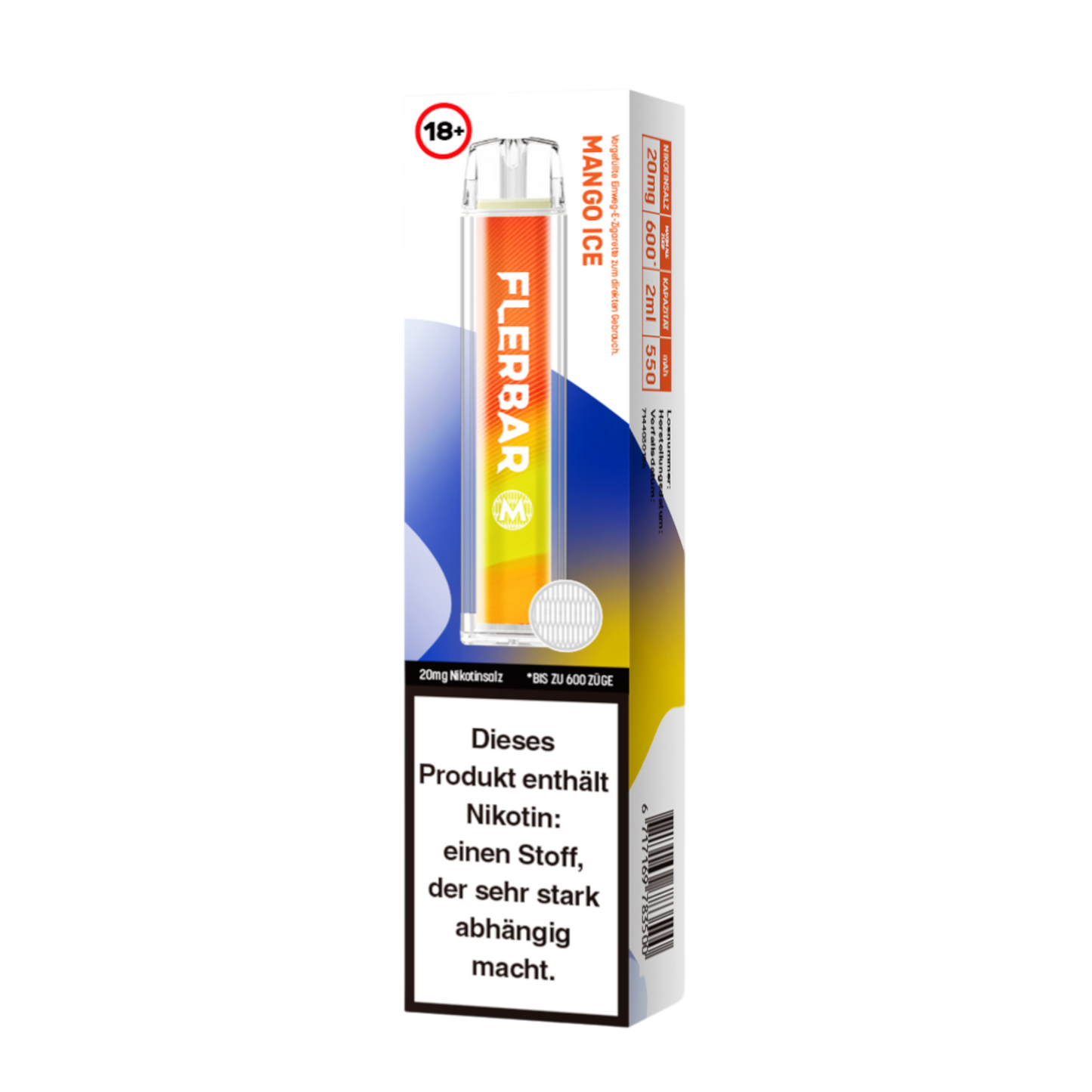 Flerbar Vape - Mango Ice - 20mg