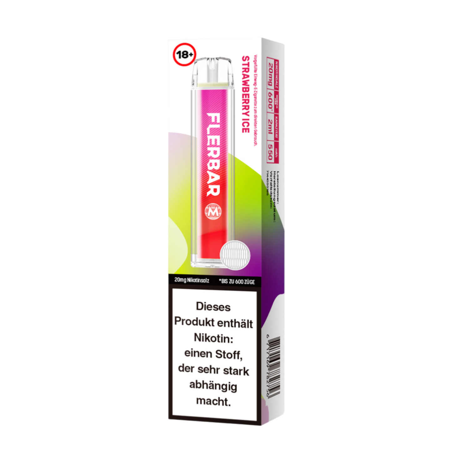 Flerbar Vape - Strawberry Ice - 20mg