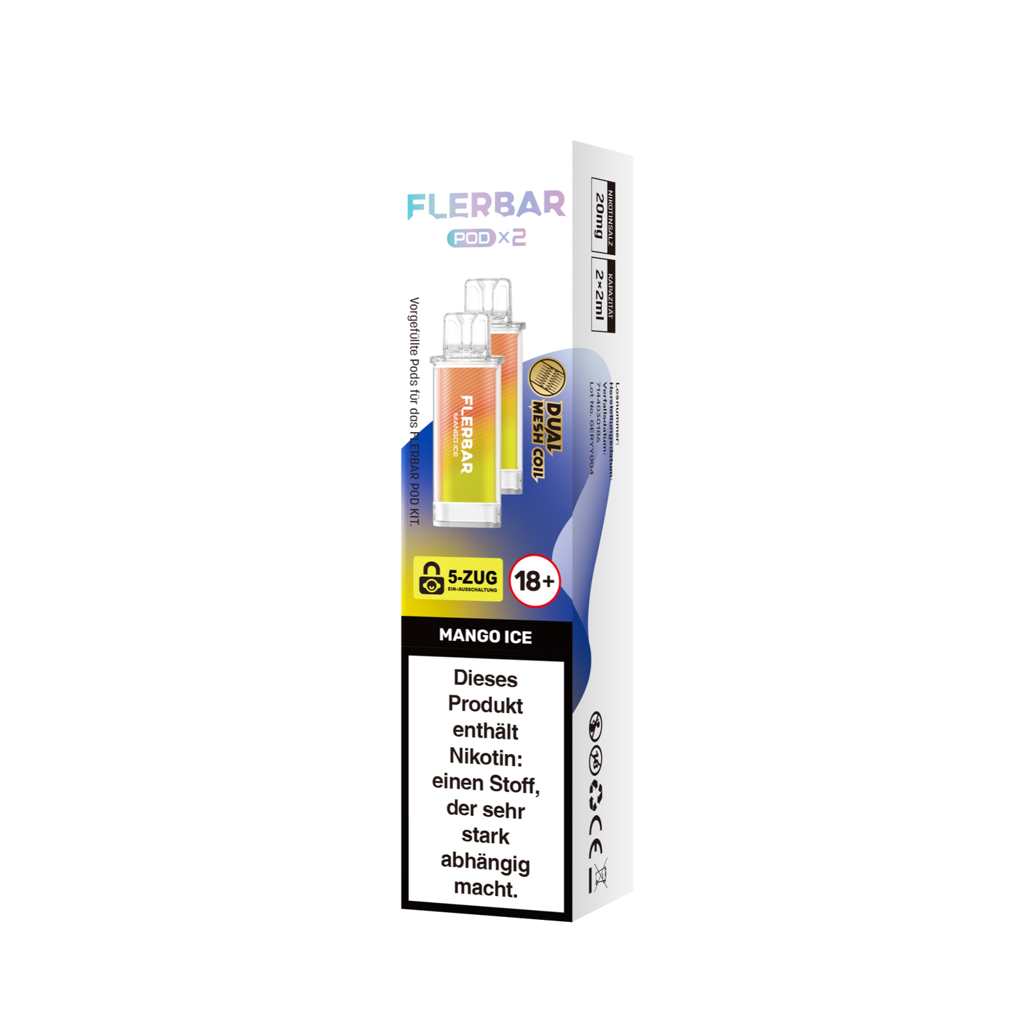 Flerbar - Prefilled Pod - Mango Ice
