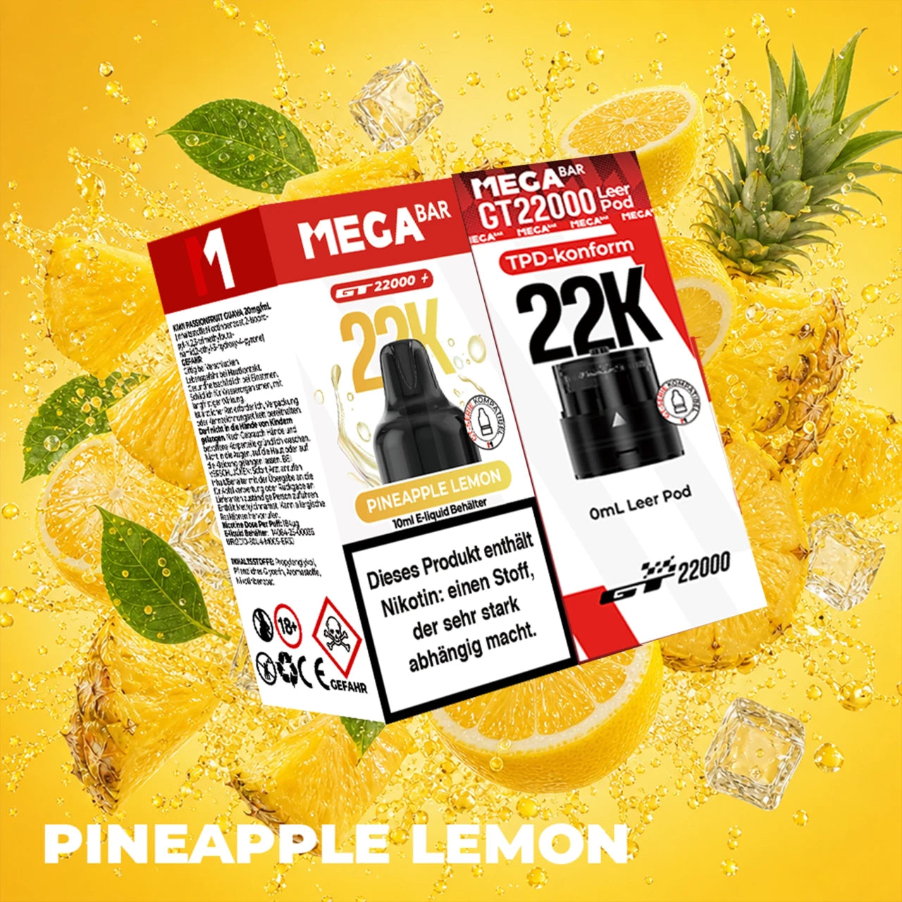 MegaBar - Prefilled Pod Liquid - Pineapple Lemon