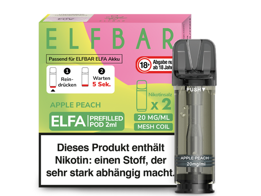 ELFA - Prefilled Pod - Apple Peach