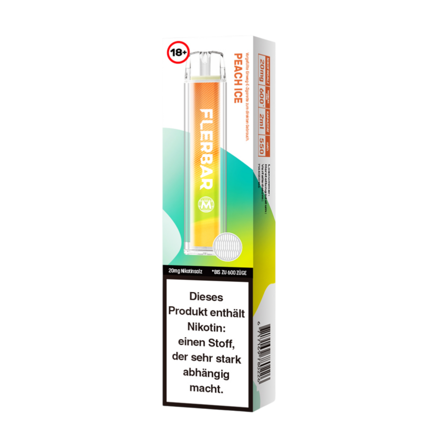 Flerbar Vape - Peach Ice - 20mg