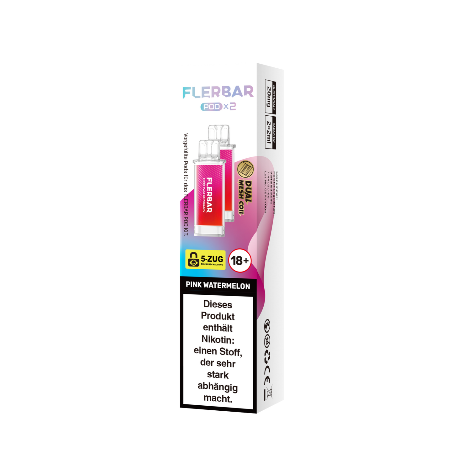 Flerbar - Prefilled Pod - Pink Watermelon
