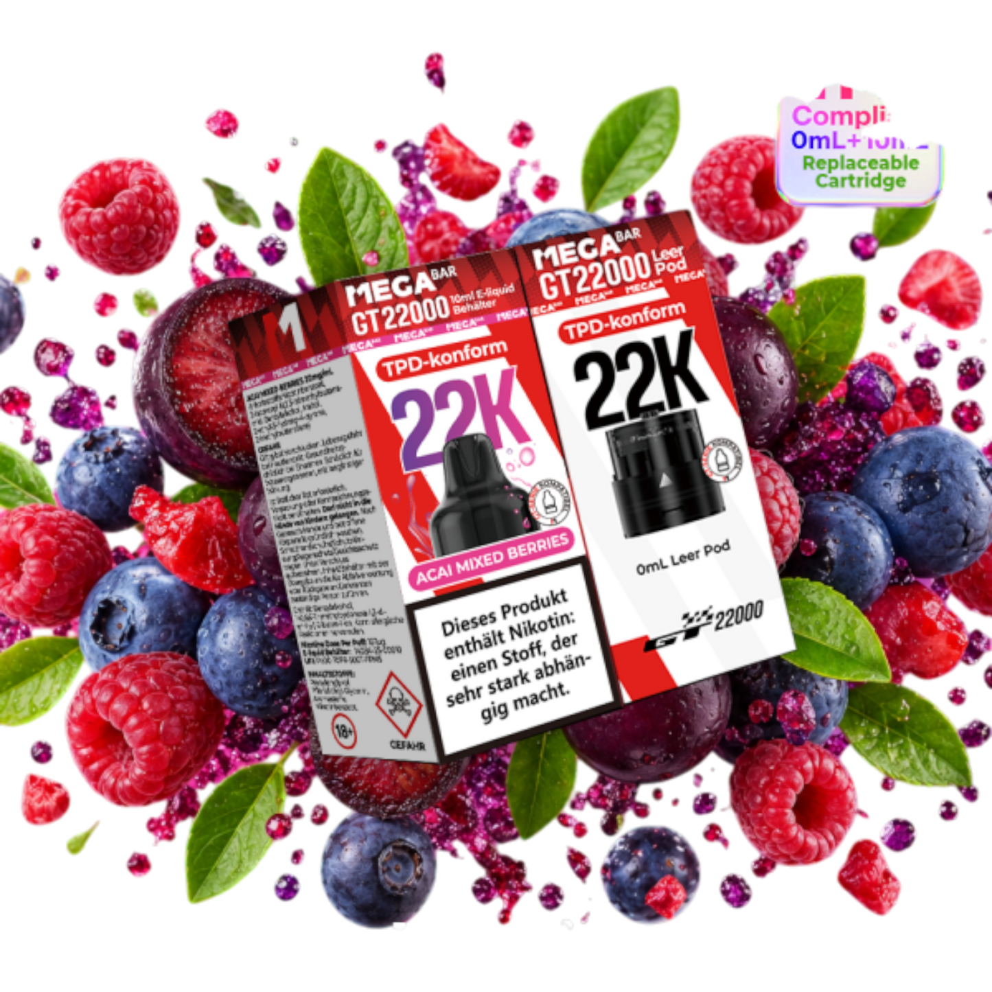MegaBar - Prefilled Pod Liquid - Acai Mixed Berries