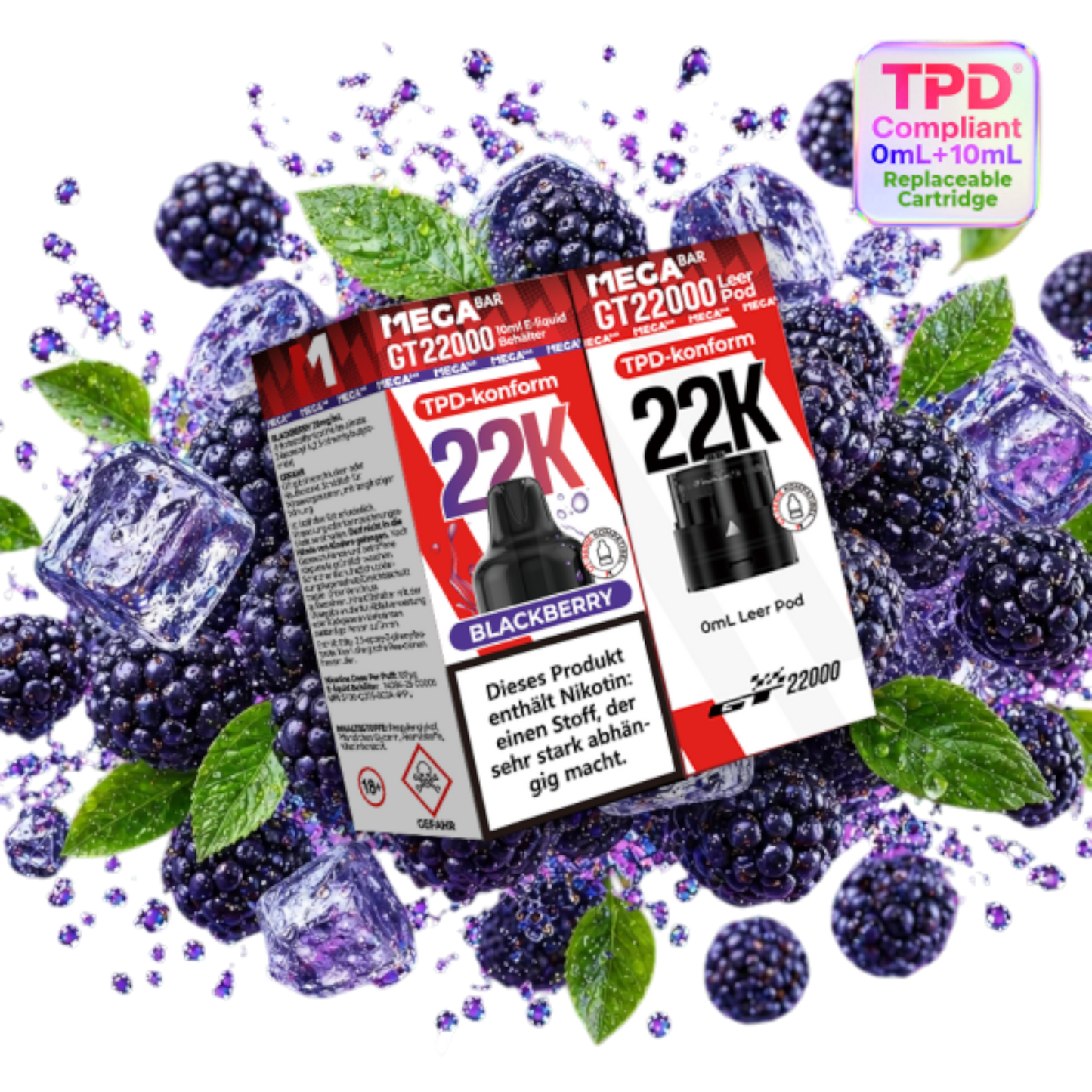 MegaBar - Prefilled Pod Liquid - Blackberry