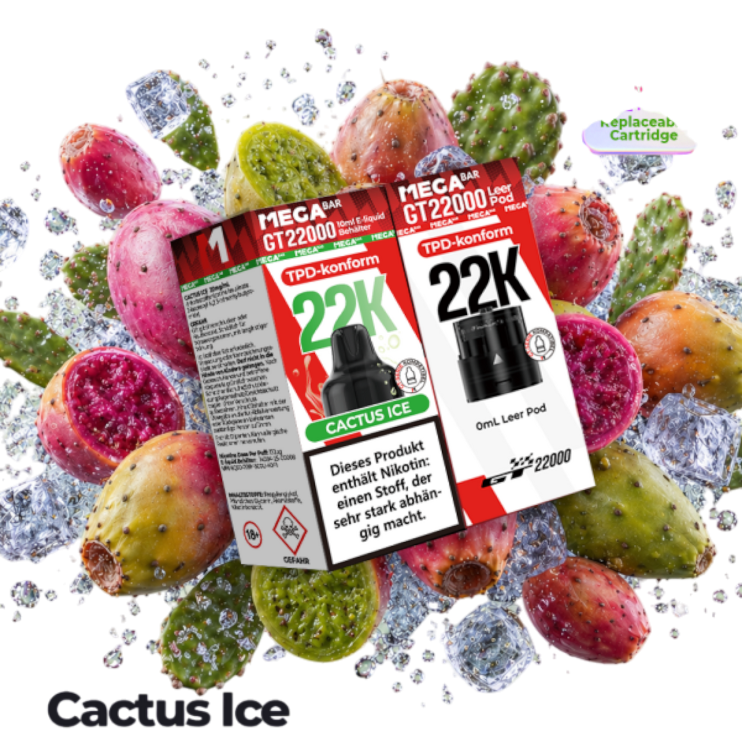 MegaBar - Prefilled Pod Liquid - Cactus Ice
