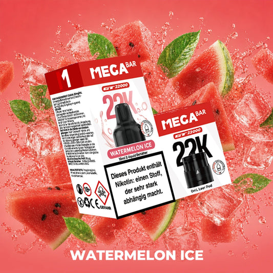 MegaBar - Prefilled Pod Liquid - Watermelon Ice