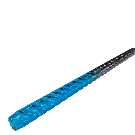 Pose - Glasmundstück - Schwarz Blau