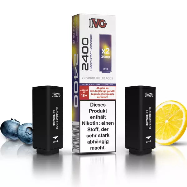 IVG - Prefilled Pod - Blackcurrant Lemonade - ShishaBaba