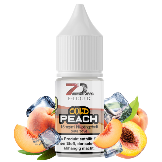 7Days Liquid 10ml - Cold Peach - 15mg