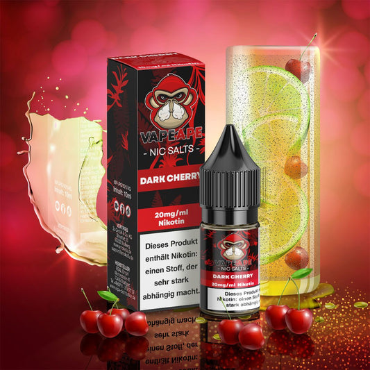 VapeApe Liquid 10ml - Dark Cherry - 20mg - ShishaBaba