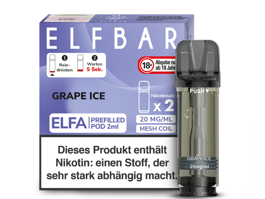 ELFA - Prefilled Pod - Grape Ice