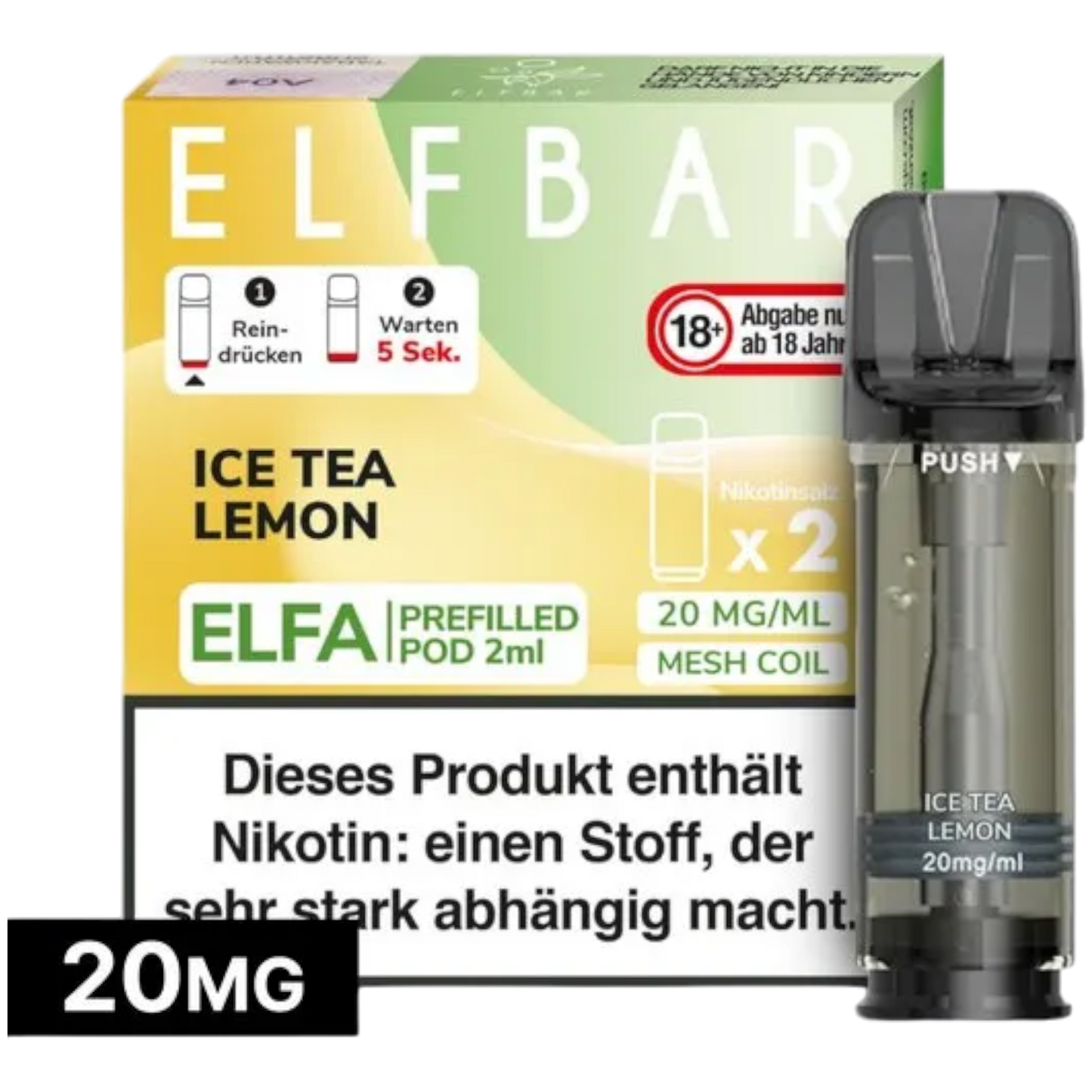 ELFA - Prefilled Pod - Ice Tea Lemon