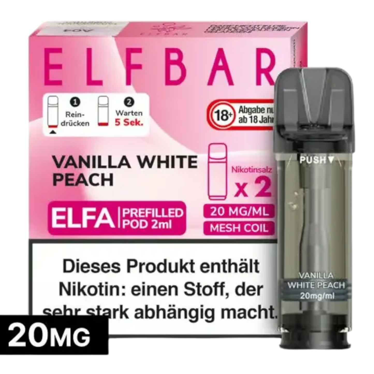 ELFA - Prefilled Pod - Vanilla White Peach