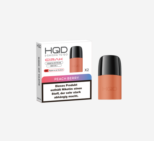 HQD Cirak - Prefilled Pod - Peach Berry - ShishaBaba