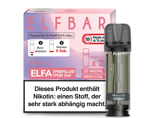 ELFA - Prefilled Pod - Peach Ice