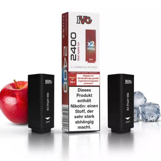 IVG - Prefilled Pod - Red Apple Ice - ShishaBaba