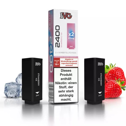 IVG - Prefilled Pod - Strawberry Ice - ShishaBaba