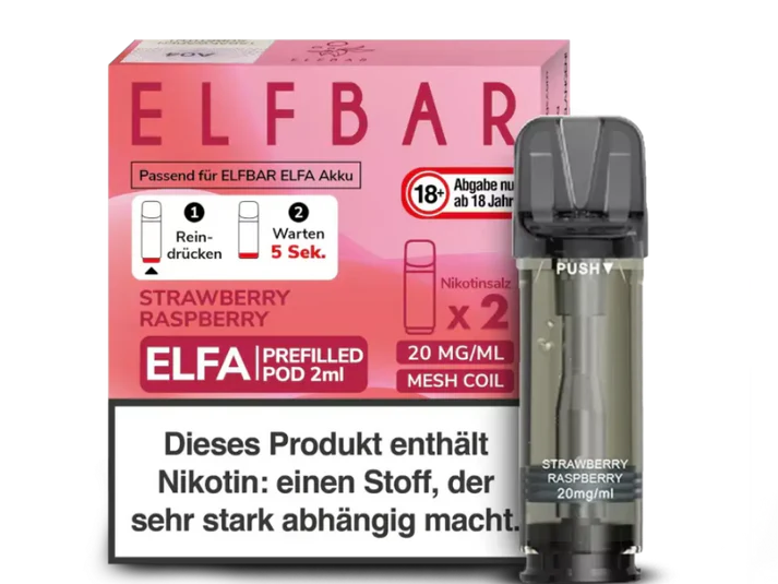 ELFA - Prefilled Pod - Strawberry Raspberry