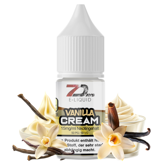 7Days Liquid 10ml - Vanilla Cream - 15mg